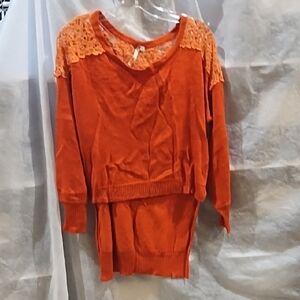 Orange Knit Sweater